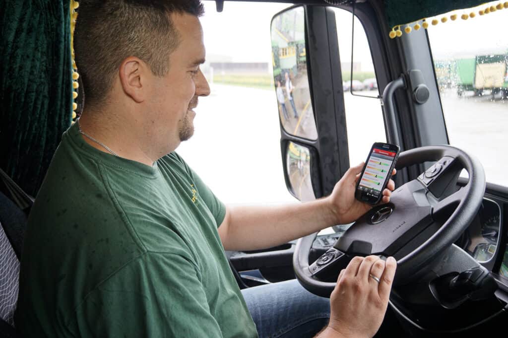 Telematik, Spedition, Lkw-Fahrer, Telematik-App