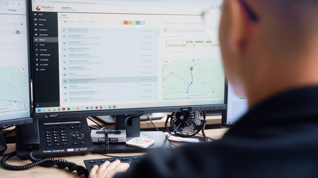 Spedition Haller arbeitet mit roadlox von Trendfire