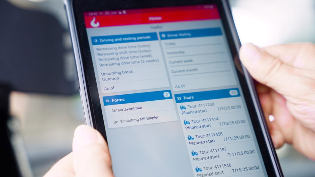 Trendfire Telematik-App in verschiedenen Sprachen verfügbar
