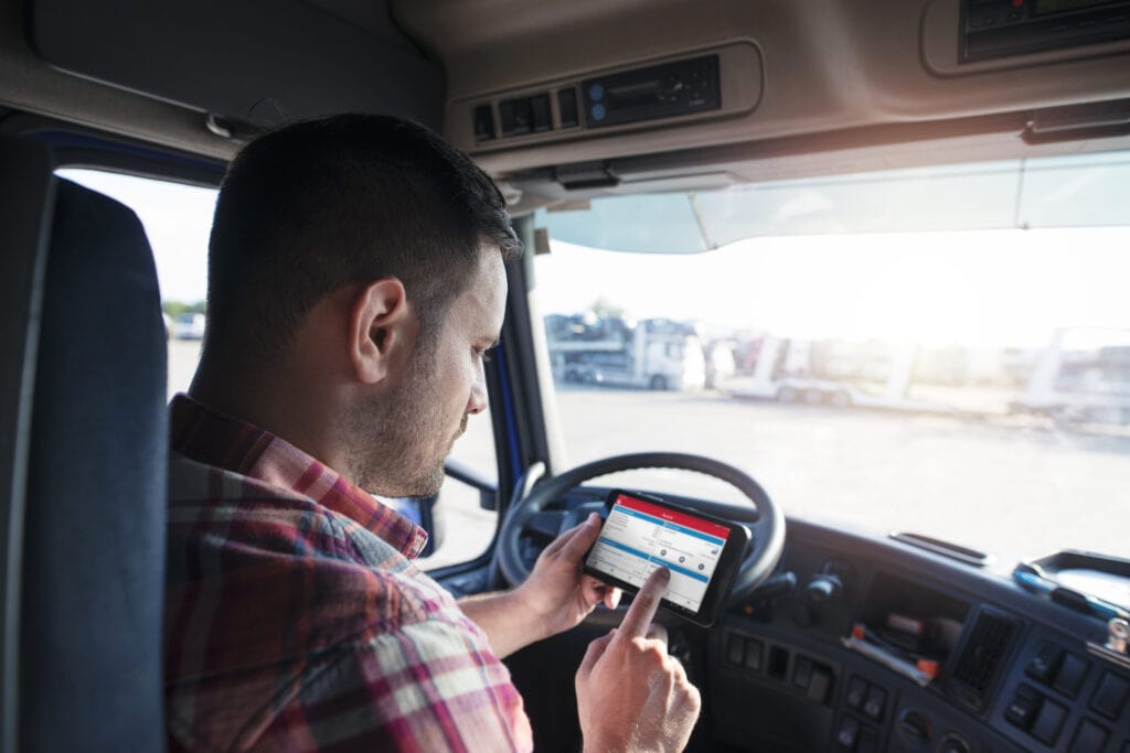 Trendfire Telematik App in Benutzung