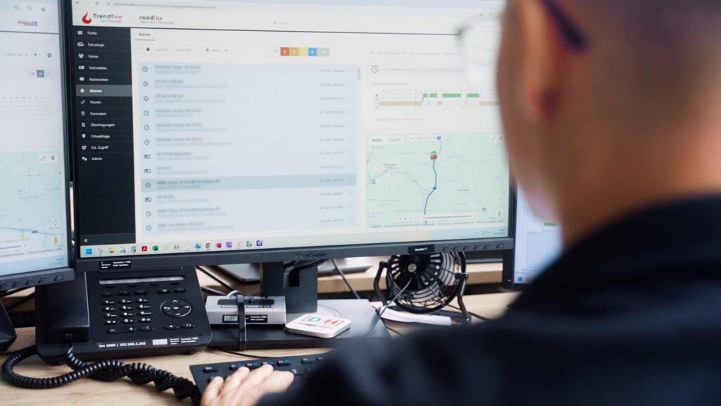 Spedition Haller arbeitet mit roadlox von Trendfire