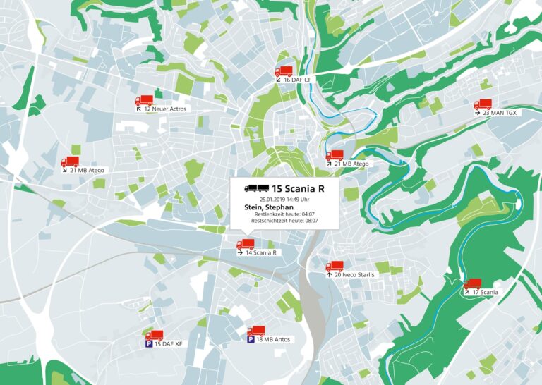 LKW GPS-Ortung, Geofencing, Track&Trace