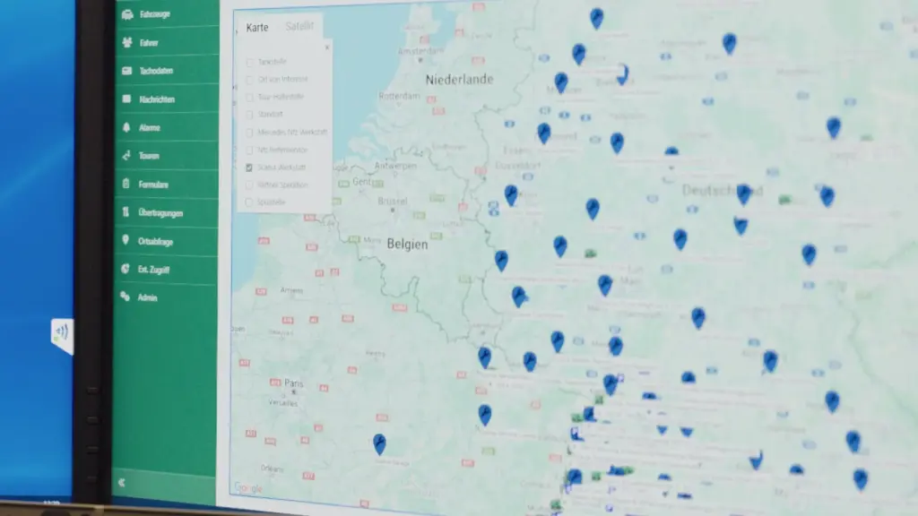 Telematics portal roadlox in use at the Gschwander transport company