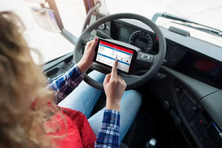 Telematik-App für Lkw-Fahrer